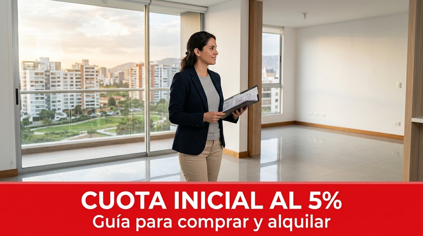 Cuota Inicial de Hipoteca al 5%: Así Funciona para Comprar y Alquilar